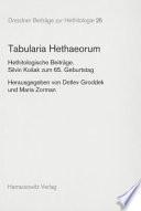 Télécharger le livre libro Tabularia Hethaeorum